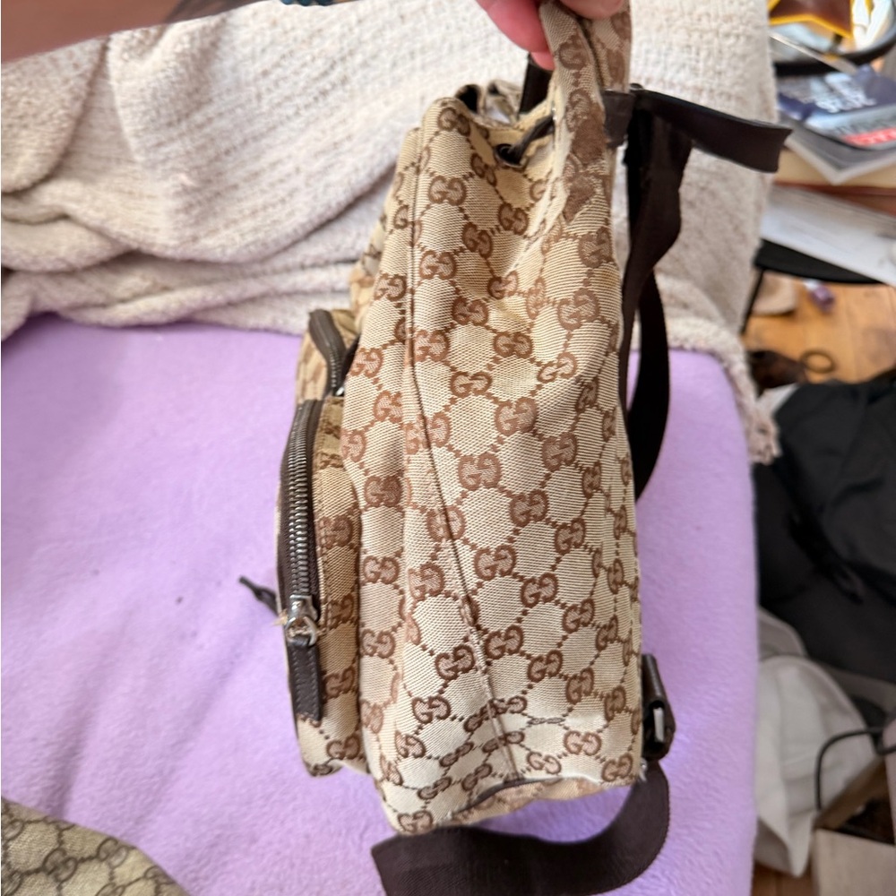 Gucci Brown and Beige GG Canvas back pack 24 hours OPEN TO OFFERS - Picture 8 of 8